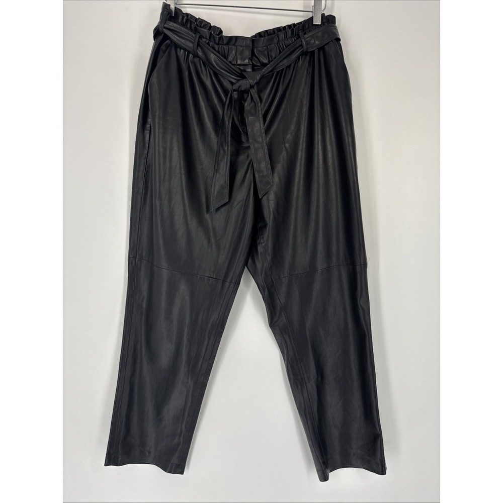 Calvin Klein Women's Faux Leather Pants - Size XL